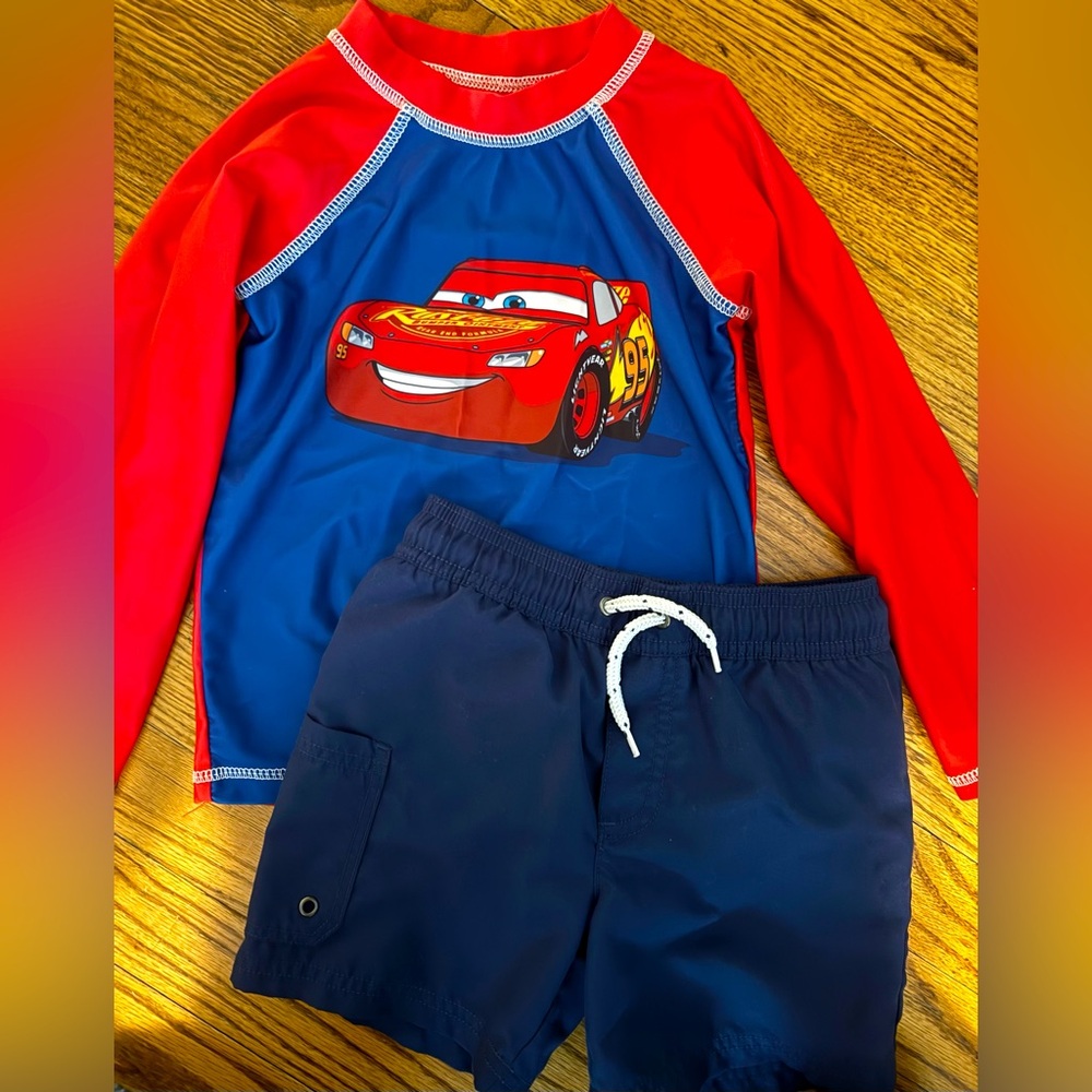 Toddler Rash Guard and swim shorts